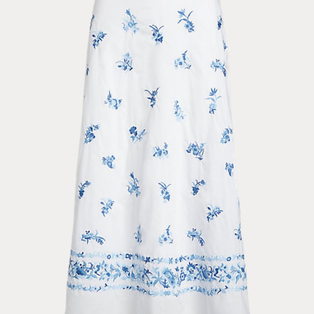 Polo Ralph Lauren Embroidered Midi Skirt - Picture 4 of 7